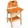 Black & Decker Kids Workbench and six Piece Wooden Tool Set for Girls and Boys, Pretend Play Construction Tools view 1