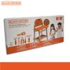 Black & Decker Kids Workbench and six Piece Wooden Tool Set for Girls and Boys, Pretend Play Construction Tools view 3