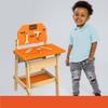 Black & Decker Kids Workbench and six Piece Wooden Tool Set for Girls and Boys, Pretend Play Construction Tools view 4