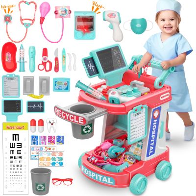 Doctor Kit for Kids - Pretend Doctor Playset for Toddlers with Stethoscope - Medical Play Set Toy for Boys Girls - Kids Doctor Kit for 3 4 5 6 7 8 9 Year Old - Christmas Birthday Gift