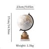 Beautiful Globe Globe American Tabletop World Globe Wooden Marble Base Globes Hd Printing Geographic Globes for Living Room Decoration Fine and Clear view 3