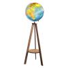 Beautiful Globe Illuminated Globe Floor-Standing Globes with Wooden Tripod Relief Geographic Globes for Living Room and Study Globes Fine and Clear view 1