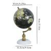 Beautiful Globe Globe with Metal Stand Globes Marble Base World Globe Nordic Style Desktop Geographic Globes for Living Room and Study Fine and Clear view 2