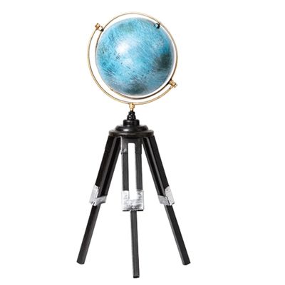 Beautiful Globe Globe with Tripod Wrought Iron Globes Rotatable Metal World Globe for Living Room Study Room Home Decoration Fine and Clear