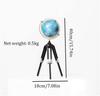 Beautiful Globe Globe with Tripod Wrought Iron Globes Rotatable Metal World Globe for Living Room Study Room Home Decoration Fine and Clear view 2