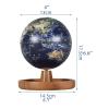 LIOONS Beautiful Globe Illuminated Globe 3 in 1 Globes with Bamboo Jewelry Tray World Globe for Learning Education Geographic Globes Fine and Clear view 2