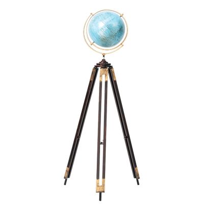 Beautiful Globe Globe with Tripod Wrought Iron Globes Rotatable Metal World Globe for Living Room Study Room Home Decoration Fine and Clear