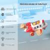 Airplane Toys for Toddlers 1-3, Toys Planes Toys with Sound and Light, Mini Airliner Toys for Introducing Aeronautical Knowledge, Car Toys for 18 Months, 2 3 4 5 Years Old Kids Boys Gift view 3