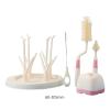 Baby Bottle Drying Rack with Bottle Brush Set, Baby Bottle Holder Baby Bottle Rack and Baby Bottle Brush Cleaner, Beige view 4