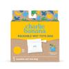 CHARLIE BANANA Waterproof and Washable Reusable Tote Bag for Diapers and Swimwear, Yellow view 2