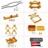 RXZIXYL 1/10 RC Crawler Carbon Fiber Girder 4MM CNC Metal Car Chassis Frame Body Kit Parts for Axial SCX10 II Rock Off Road Truck (Golden) view 3