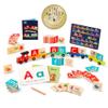 Battat Education  Wooden Alphabet Train Set ABC Letter Train Toy with 84 Pieces for Toddlers  Educational Color & Shape Recognition view 2