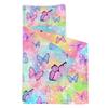 Datura home Space Nap Mat - Watercolor Butterfly Sleeping Bag with Removable Pillow - Daycare and Sleepovers Preschool Kindergarten Bedding Set for Kids Toddler Boys Girls (50"x21" Butterfly) view 3