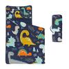 Datura home Space Nap Mat - Dinosaur Sleeping Bag with Removable Pillow - Daycare and Sleepovers Preschool Kindergarten Bedding Set for Kids Toddler Boys Girls (60"x21" Dinosaur) view 1