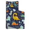 Datura home Space Nap Mat - Dinosaur Sleeping Bag with Removable Pillow - Daycare and Sleepovers Preschool Kindergarten Bedding Set for Kids Toddler Boys Girls (60"x21" Dinosaur) view 3
