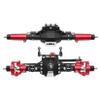 RXZIXYL CNC Aluminum Diamond-Shaped Aluminum Alloy Complete Front & Rear Axle for 1/10 RC Crawler Truck Axial SCX10 II 90046 90047 (RD Front Rear Axle) view 1