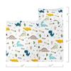 Datura home Space Nap Mat - White Dinosaur Sleeping Bag with Removable Pillow - Daycare and Sleepovers Preschool Kindergarten Bedding Set for Kids Toddler Boys Girls (50"x21" White Dinosaur) view 2