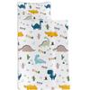 Datura home Space Nap Mat - White Dinosaur Sleeping Bag with Removable Pillow - Daycare and Sleepovers Preschool Kindergarten Bedding Set for Kids Toddler Boys Girls (50"x21" White Dinosaur) view 4