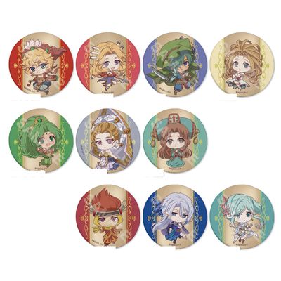 [Anime Characters] Legend of Mana Leather Badge, All 10 Types, Box * *