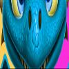 Cute Dragon Blue Funny Cornhole Wraps view 2