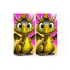 Funny Dragon Gold Cute Cornhole Wraps view 1