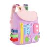 Busy Board - Toddler Backpack with Buckles and Learning Activity Toys - Develop Fine Motor Skills and Basic Life Skills - Learn to Tie Shoes - Children's Travel Toy (Purple) view 1