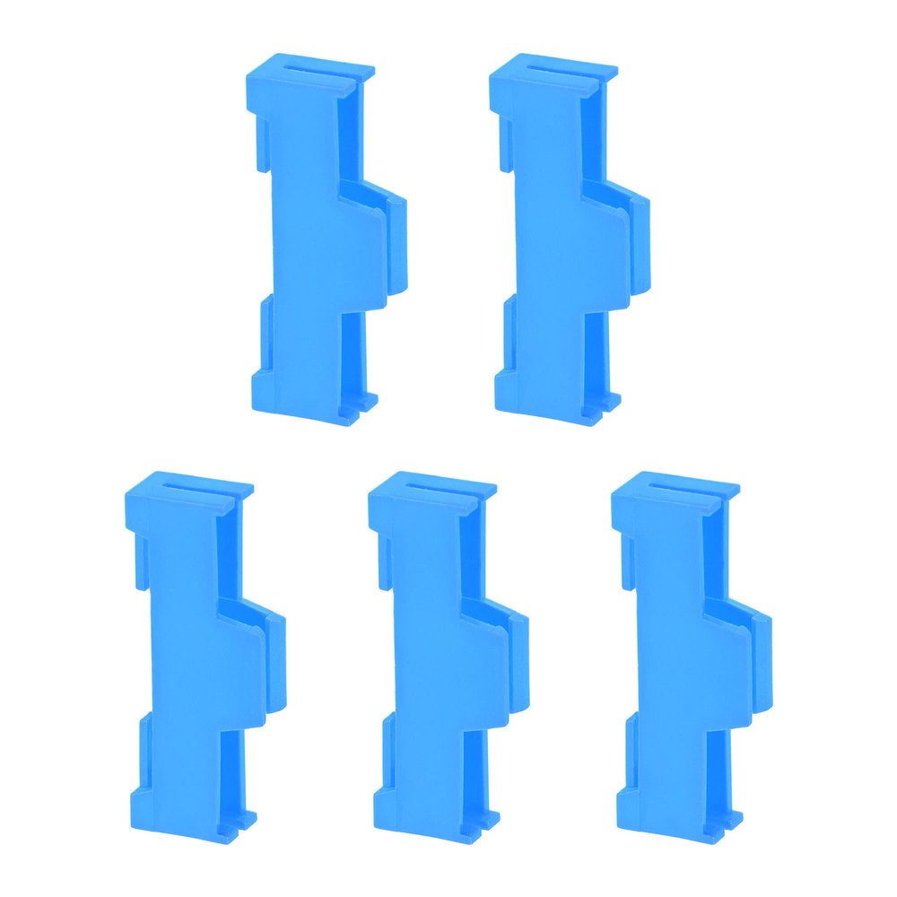 uxcell 5pcs Servo Extension Cable Clips Buckle Wire Fixed Lock Plug Connector Anti-Loose Snaps Blue for DIY RC Aircraft Boat Model