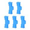 uxcell 5pcs Servo Extension Cable Clips Buckle Wire Fixed Lock Plug Connector Anti-Loose Snaps Blue for DIY RC Aircraft Boat Model view 1