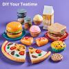 LAUGIGLE Pretend Play Food for Kids Kitchen, 78Pc Cutting Toy Food with Storage Bag view 3