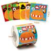 Haooryx Fall Pumpkin Stickers Roll - 300pcs Make Your Own Halloween Pumpkin Make A Face Waterproof Vinyl Reusable Laptop Stickers Scrapbook Water Bottle Page Activity Pad Autumn Party Favor Skateboard view 3