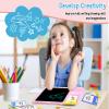 Rylai Toddler Toys Talking Flash Cards, Kindergarten Learning Resources 510 Sight Words with Drawing Tablet for Speaking Doodling, Sensory Toys for Kids with Autism, Boys Girls 2 3 4 5 6, Pink view 4