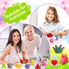 100 Pack Squishies Toys, Tiny Mochi Squishy Fidget Toys Random Bulk Party Favors for Kids 4- 8 8-12 Goodie Bag Pinata Stocking Stuffers Classroom Prizes Treasure Box Egg Fillers Girls view 4