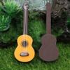 Healifty 2PCS Miniature Guitar Model for Dollhouse 1:12 Scale Wooden Base Guitar Mini Musical Instrument Photo Props Doll House Model Home Decor view 3