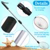 2 Pack 5.3 Inch Beach Sand Sifter- 22~35 Inch Adjustable Shark Tooth Sifter- Sand Scoop Shell Scooper for Beach- Beach Scoop Shovel and Sifter Tool for Picking Up Shells Beachcombing & Rock Hunting view 3