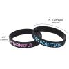20 Pcs Inspirational Wristbands for Students  Self-Affirmation Phrase Bracelet  Motivational Quotes Rubber Bracelets  Back to School Gift for Students Kids view 2