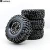Chanmoo 1.9 Metal Beadlock Wheel Rims & Crawler Tires 120MM Hex with Foam Inserts for 1:10 RC Crawler Axial SCX10 III TRX4 Redcat Gen8 SCX10 90047 cc01 4PCS view 4