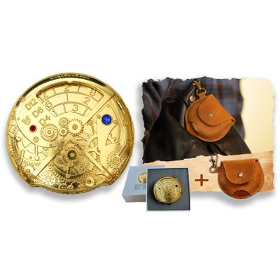UD UNIQUE DICE Roulette Mechanical Spinner Dice Set for Dungeons and Dragons - Metal D&D Role Playing Set for TRPG - Versatile Steampunk