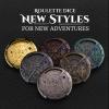 Unique Roulette Dice Metal Mechanical Dice Spinner DND Roller D&D Steampunk Retro Spinner D6, D8, D10, D12 for TRPG DND Gifts for Players DM Game Masters view 2