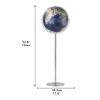 Beautiful Globe Floor Globe with Metal Stand World Globe Rechargeable Touch Lamp Geographic Globes for Office Living Room Globes Fine and Clear view 2