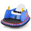 Costzon Bumper Car for Kids, 12V Battery Powered Bumping Car w/Remote Control, Dual Joysticks, 360 Degree Spin, Slow Star, Flashing Lights, Music, Electric Ride on Toy Vehicle for Toddlers (Blue) view 1