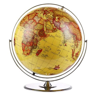 LIOONS Beautiful Globe with Metal Bracket Globe720 Rotation World Globe Hd Easy-to-Read Globes for Classroom Office Geographic Globes Fine and Clear