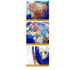 LIOONS Beautiful Globe with Metal Bracket Globe720 Rotation World Globe Hd Easy-to-Read Globes for Classroom Office Geographic Globes Fine and Clear view 2
