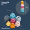 Bigjigs Toys Silicone Stacking Cups - 7 Piece Rainbow Stacking Toys, Bath Toys, Montessori Toys, Sustainably Made view 2