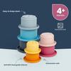 Bigjigs Toys Silicone Stacking Cups - 7 Piece Rainbow Stacking Toys, Bath Toys, Montessori Toys, Sustainably Made view 3