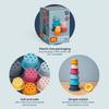 Bigjigs Toys Silicone Stacking Cups - 7 Piece Rainbow Stacking Toys, Bath Toys, Montessori Toys, Sustainably Made view 4