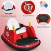 Costzon Bumper Car for Kids, 12V Electric Toddler Bumping Car with Remote Control, Dual Joysticks, 360 Spin, Music, Flashing Lights, Slow Star, Toddler Bumper Car Ride on Toy for Boys Girls Gift (Red) view 4