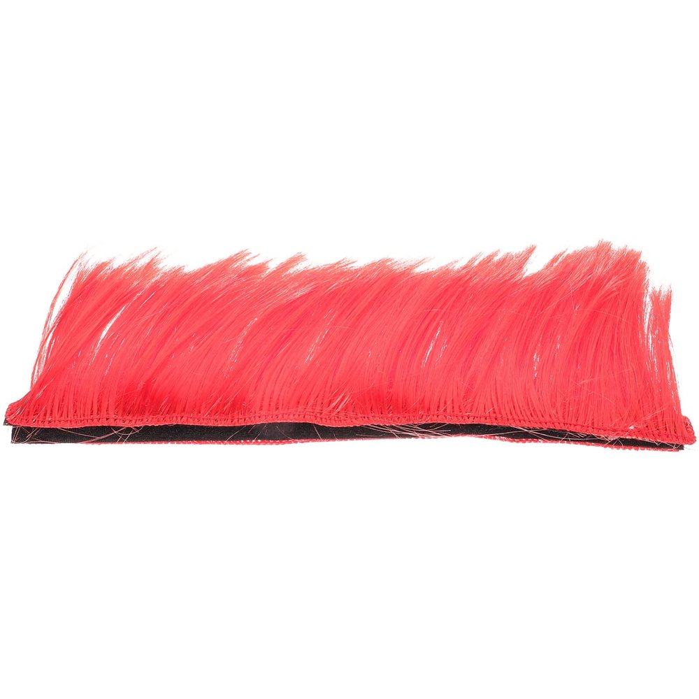 Toddmomy Motorcycle Decor Motorcycle Decoration Hair Pillar Red Pet Chemical Fiber Replacement Prop