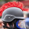Toddmomy Motorcycle Decor Motorcycle Decoration Hair Pillar Red Pet Chemical Fiber Replacement Prop view 3