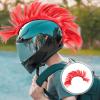 Toddmomy Motorcycle Decor Motorcycle Decoration Hair Pillar Red Pet Chemical Fiber Replacement Prop view 4