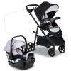 Britax Willow Brook S+ Baby Travel System, Infant Car Seat and Stroller Combo with Alpine Base, ClickTight Technology, SafeWash Insert and Cover, Glacier Onyx view 1